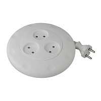 Удлинитель Эра 3 розетки 3 м ПВС 2х0,75 кв.мм 10 А 2,2 кВт белый (Б0019038)