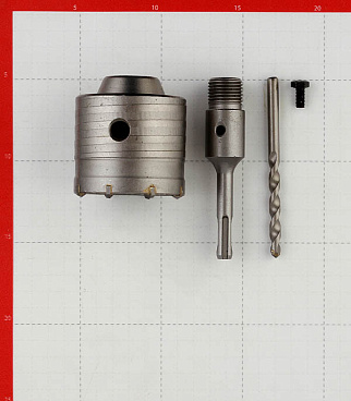 Коронка твердосплавная КМ по бетону d68 мм с переходником