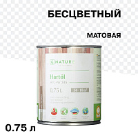 Масло GNature Hartöl для дерева с твердым воском бесцветное матовое 0,75 л