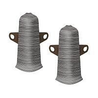 Угол наружный Идеал Деконика 70 мм алюминий темный Г-профиль (2 шт.)