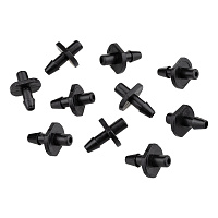 Соединитель для капельной трубки стартовый 16 мм MasterProf пластиковый (10 шт.) (ДС.070727)