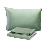 Комплект постельного белья Евро тенсель Mona Liza Mint зеленый без простыни