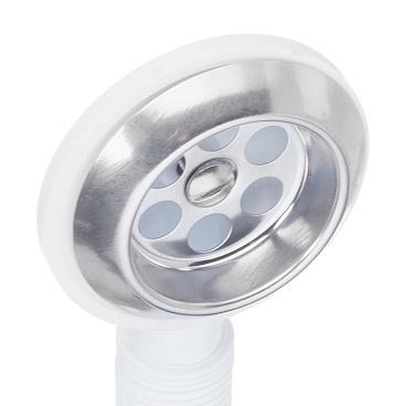 Сифон для ванны Wirquin Pro 1 1/2х40 мм с выпуском d70 мм с переливом с соединением 40/50 мм (30718060)