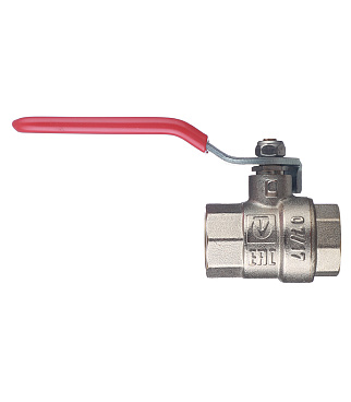 Кран шаровой латунный Valtec Base 1/2 ВР(г) х 1/2 ВР(г) ручка прямой (VT.214.N.04)