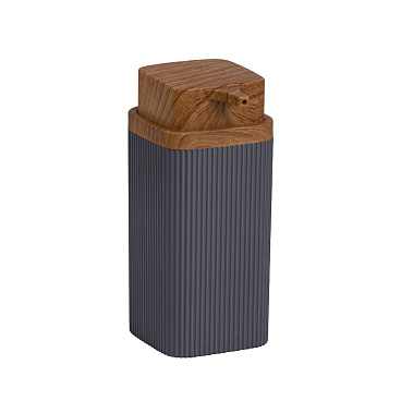 Дозатор для мыла Fixsen Fog Gray настольный пластик серый (FX472-1)