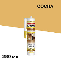 Герметик акриловый для дерева и паркета Soudal сосна 280 мл