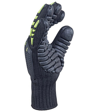 Перчатки 7 нитей неопреновое покрытие виброзащитные Delta Plus черные 10 (XL) (VV904JA10)