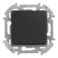Выключатель Legrand Inspiria одноклавишный встраиваемый антрацит (673603)
