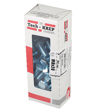 Болт оцинкованный M8x20 мм DIN 933 (50 шт.)