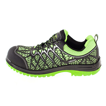 Полуботинки рабочие текстильные со светоотражающими элементами размер 43 зеленые Мистраль Неон (130167)