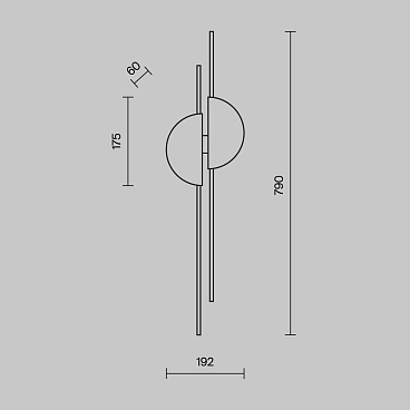 Настенный светильник (бра) Maytoni MOD179WL-L22W4K1