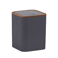 Ведро для мусора Fixsen Fog Gray с крышкой 5 л пластик серое