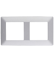 Рамка Legrand Valena Life двухместная алюминий (754132)