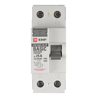УЗО EKF Basic ВДТ-40 25А 1P+N тип AC 30 мА 4,5 кА (elcb-2-25-30e-sim)