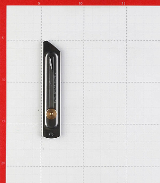 Нож строительный Olfa 20 мм с трапециевидным выдвижным лезвием стальной корпус