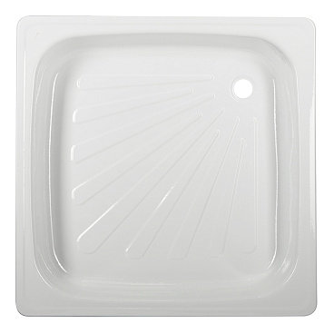 Поддон стальной 80х80х15 см квадрат белый низкий (XD-2101-800)