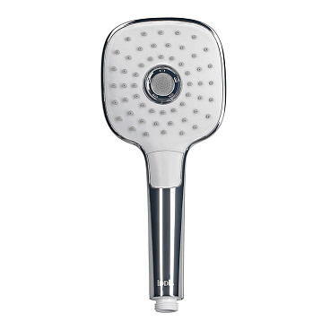 Лейка для душа Iddis Sena 112х255 мм 3 режима без шланга пластик белая/хром (SEN3F00i18)