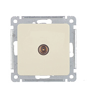 Розетка телевизионная Hegel Master встраиваемая слоновая кость (РСТВ-401-01)