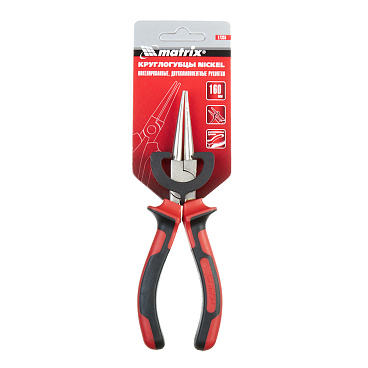 Круглогубцы с прорезиненной ручкой Matrix 160 мм (17355)