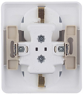 Розетка Systeme Electric Этюд встраиваемая белая (PC16-007B)