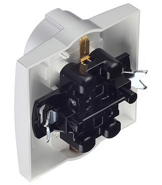 Розетка Simon 15 встраиваемая алюминий (1590459-033)