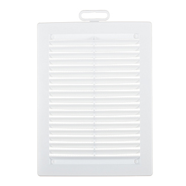 Решетка вентиляционная пластиковая приточно-вытяжная Era РЦ 150х200 мм с сеткой белая