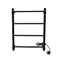 Полотенцесушитель электрический Тера Классика 600х425 мм 48 Вт правый черный матовый