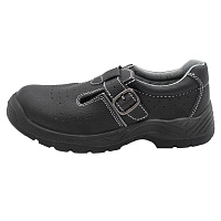 Сандалии рабочие из искусственной кожи с защитным подноском размер 41 черные Мистраль Аскет (134463)