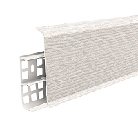 Плинтус ПВХ напольный Деконика 100 мм клен патина 2200 мм