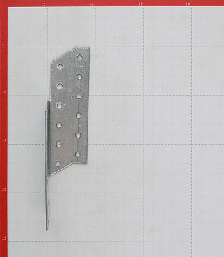 Держатель балки левый оцинкованный 190х40х40х2 мм