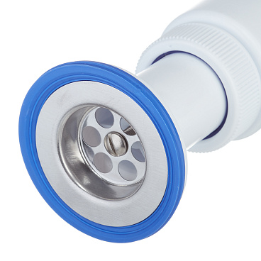 Сифон для раковины и мойки Wirquin Virplast 1 1/2х40 мм с выпуском d63 мм с соединением 40/50 мм (30980678)