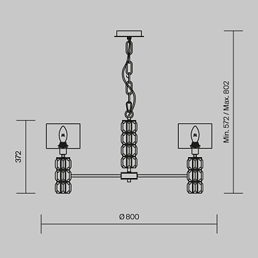 Подвесной светильник Maytoni DIA008PL-07CH