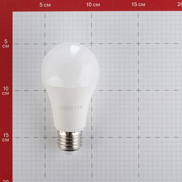 Лампа светодиодная Gauss E27 4100К 15 Вт 1450 Лм 180-240 В груша A60 матовая