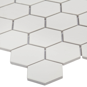 Мозаика Starmosaic Hexagon small белая керамическая 282х272х6 мм матовая