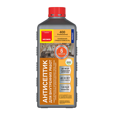 Антисептик Neomid 400 для дерева биозащитный концентрат 1:5 1 л бесцветный