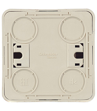 Выключатель Systeme Electric Этюд одноклавишный накладной сосна (BA10-001D)
