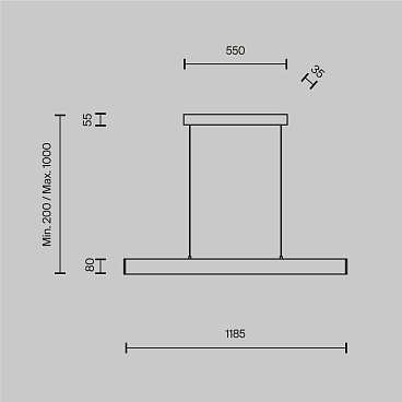 Подвесной светильник Maytoni P010PL-L30B4K