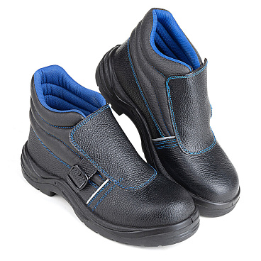 Ботинки рабочие для сварщика кожаные с защитным подноском размер 42 черные Prosafe Profi (24К)