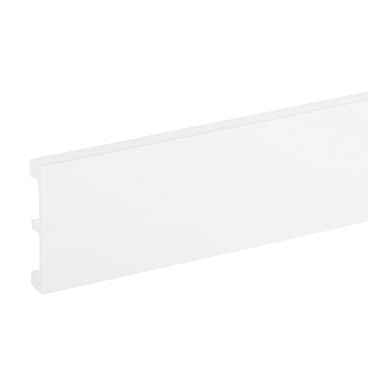 Плинтус экополимер Cosca 80х15х2000 мм белый (PX048)