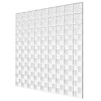 Решетка вентиляционная пластиковая декоративная потолочная Era ПДП Fusion 595х595 мм белая