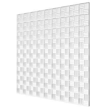 Решетка вентиляционная пластиковая декоративная потолочная Era ПДП Fusion 595х595 мм белая