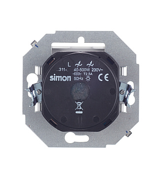 Диммер Simon 15 встраиваемый белый поворотно-нажимной (1591311-030)