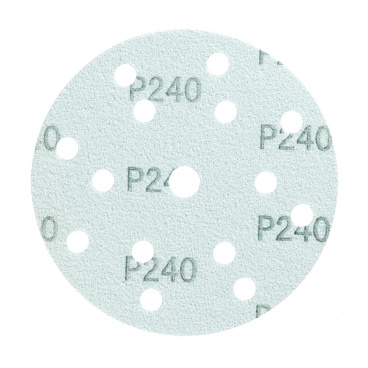 Диск шлифовальный КМ Green Film d150 мм P240 на липучку пленочная основа (5 шт.)