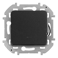 Выключатель Legrand Inspiria одноклавишный встраиваемый антрацит с подсветкой (673613)