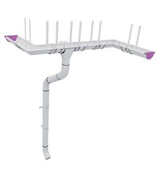 Заглушка желоба Grand Line металлическая d125 мм красное вино RAL 3005