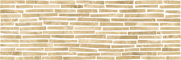 Монако 4Д Плитка настенная декор бежевые полоски 25х75