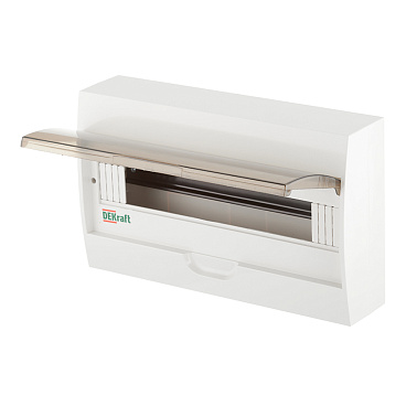 Щит распределительный навесной Dekraft ЩРН-П-18 пластиковый IP41 220х365х96 мм 18 модулей