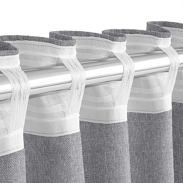 Штора рогожка серая 165х270 см Волшебная Ночь Крафт (763069)