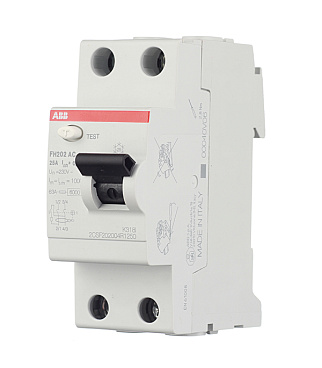 УЗО ABB SH FH202 25А 1P+N тип AC 30 мА 6 кА (2CSF202004R1250)