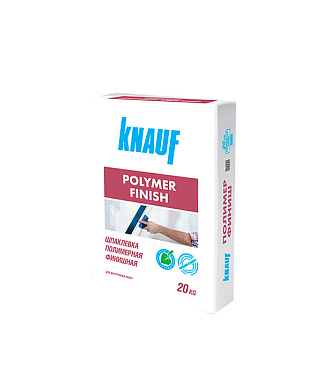 Шпаклевка полимерная Knauf Полимер Финиш для сухих помещений белая 20 кг